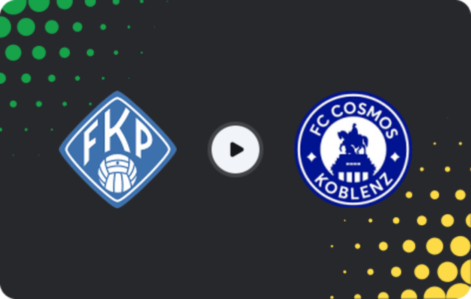 Where to watch Pirmasens — Cosmos Koblenz, Oberliga Rheinland-Pfalz/Saar, 21.03.2026