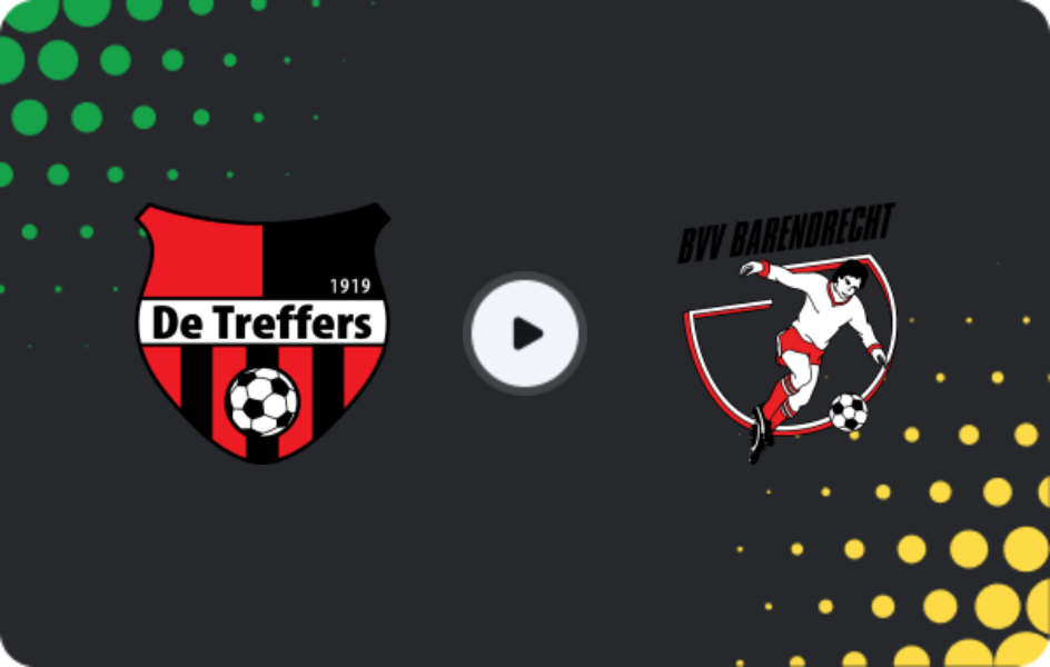 Where to watch De Treffers — Barendrecht, Tweede Divisie, 21.03.2026
