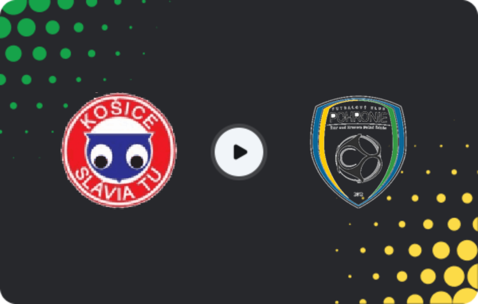 Where to watch Slávia TU Košice — Pohronie, 2. Liga, 22.03.2026