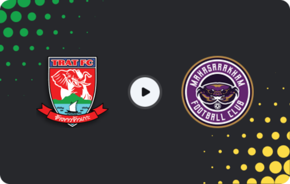 Where to watch Trat FC — Mahasarakham United, League 2, 22.03.2026