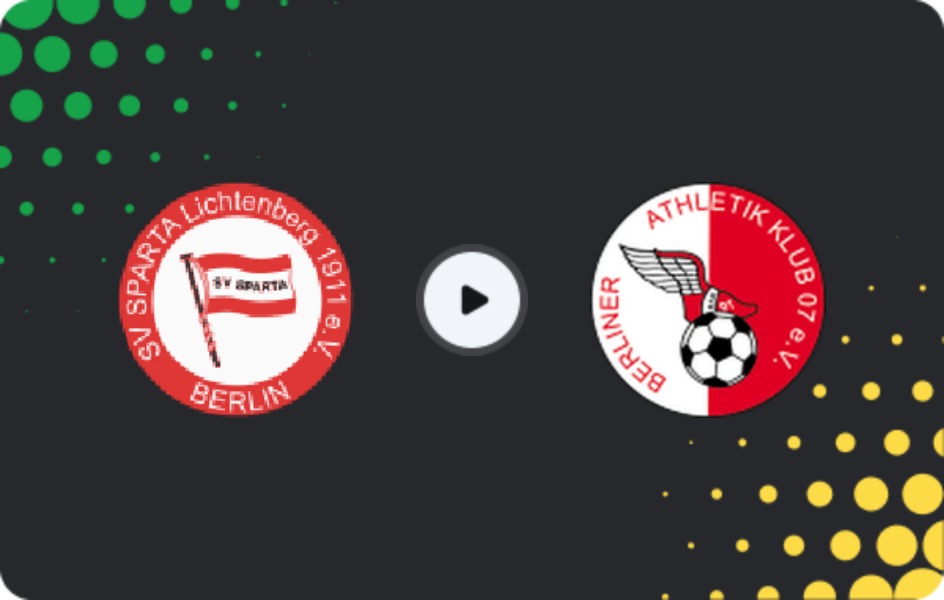 Where to watch Sparta Lichtenberg — BAK '07, NOFV-Oberliga Nord, 22.03.2026