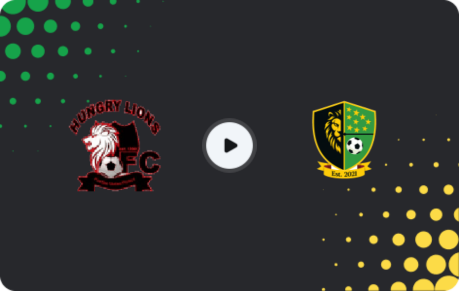 Where to watch Hungry Lions — Midlands Wanderers, 1st Division, 22.03.2026