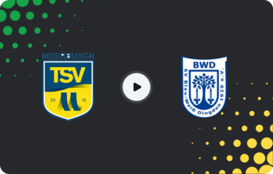 Where to watch Meerbusch — BW Dingden, Oberliga - Niederrhein, 22.03.2026
