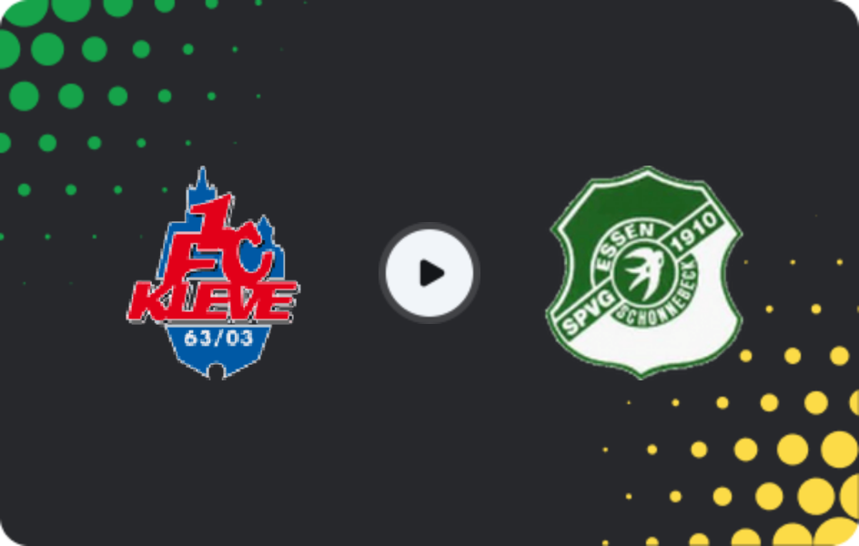 Where to watch Kleve — Schonnebeck, Oberliga - Niederrhein, 22.03.2026