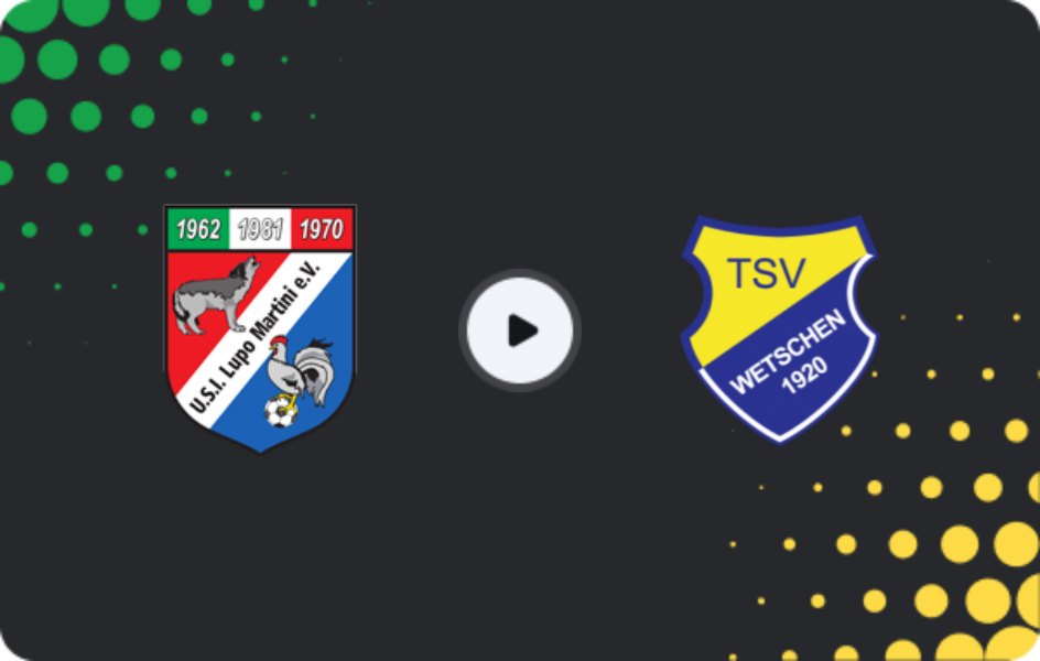 Where to watch Lupo-Martini — Wetschen, Oberliga - Niedersachsen, 22.03.2026