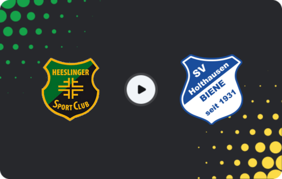 Where to watch Heeslinger SC — Holthausen-Biene, Oberliga - Niedersachsen, 22.03.2026