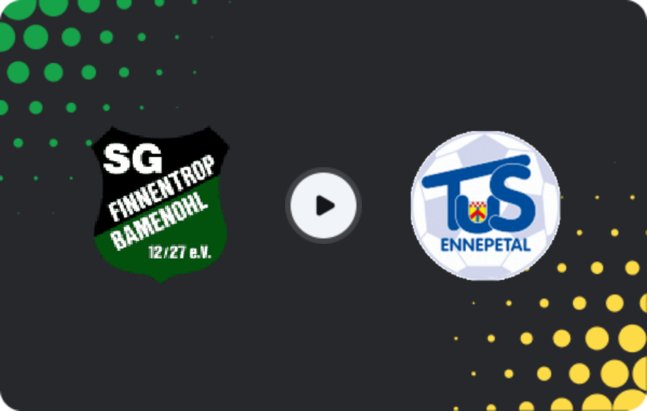 Where to watch Finnentrop / Bamenohl — Ennepetal, Oberliga - Westfalen, 22.03.2026