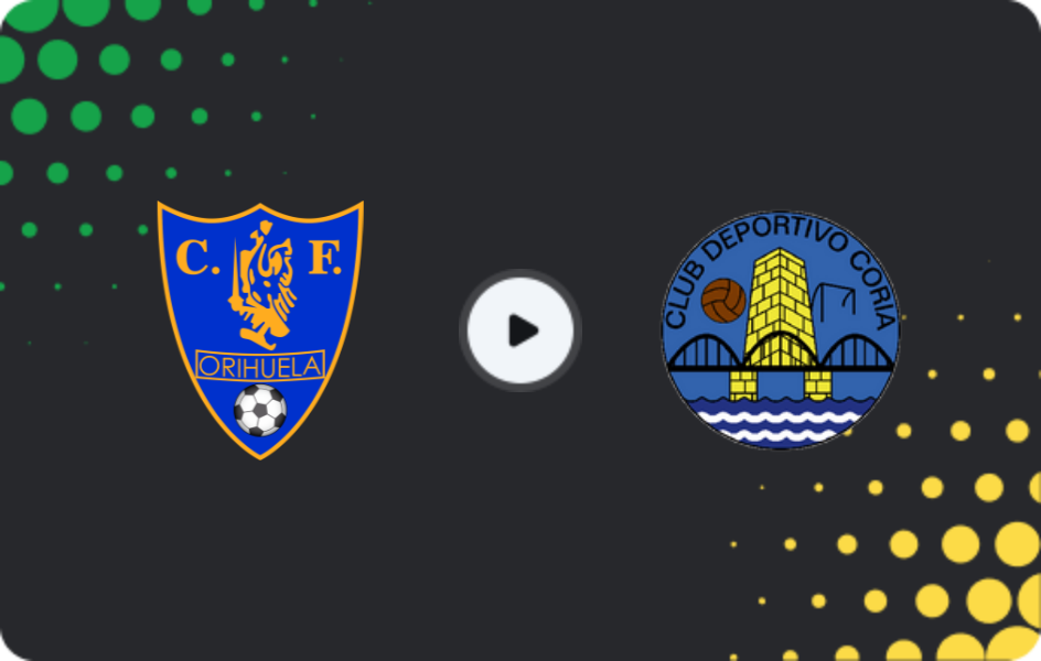 Where to watch Orihuela — CD Coria, Segunda Federación - Group 5, 22.03.2026