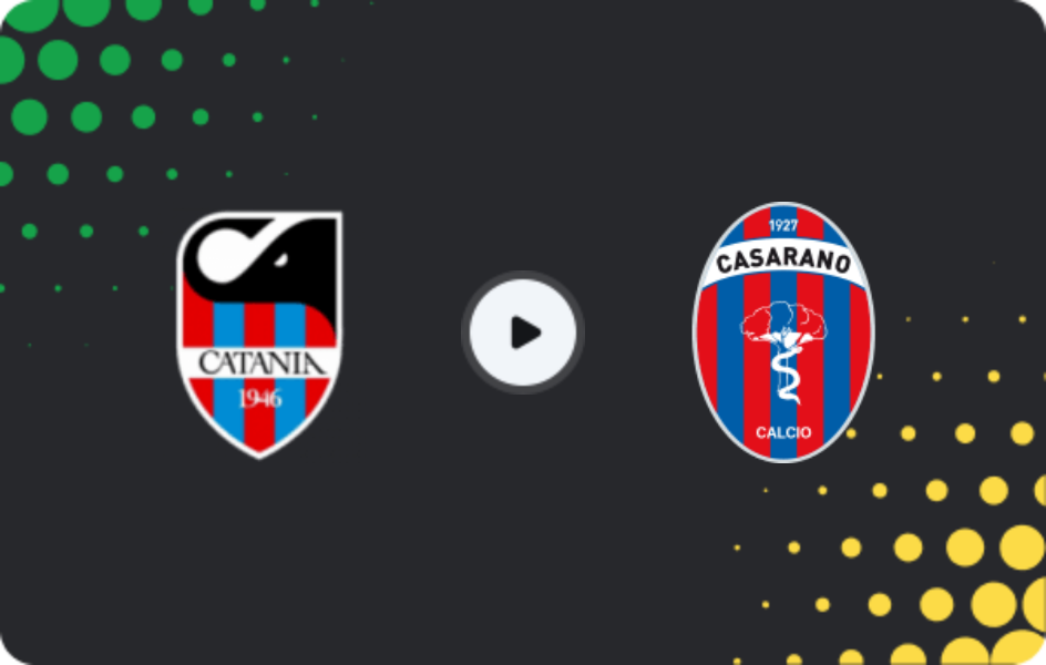 Where to watch Catania — Casarano, Serie C - Girone C, 22.03.2026