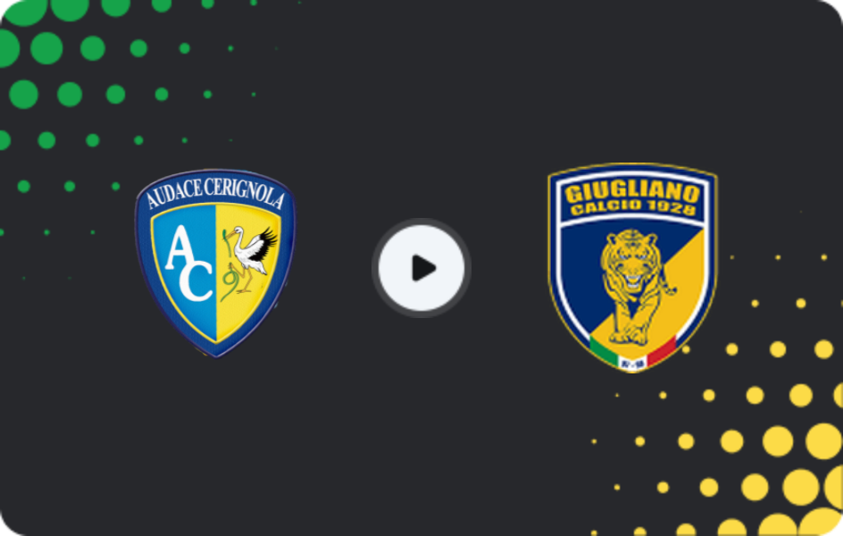 Where to watch Audace Cerignola — Giugliano, Serie C - Girone C, 22.03.2026