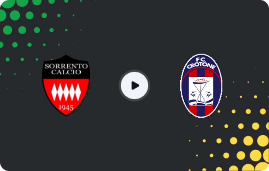Where to watch Sorrento — Crotone, Serie C - Girone C, 22.03.2026