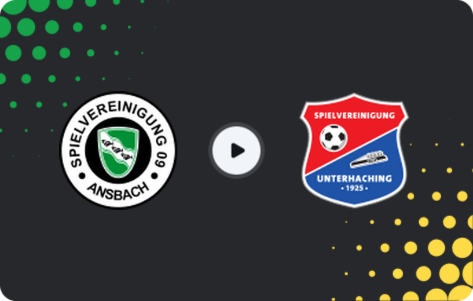 Where to watch Ansbach — SpVgg Unterhaching, Regionalliga - Bayern, 24.03.2026