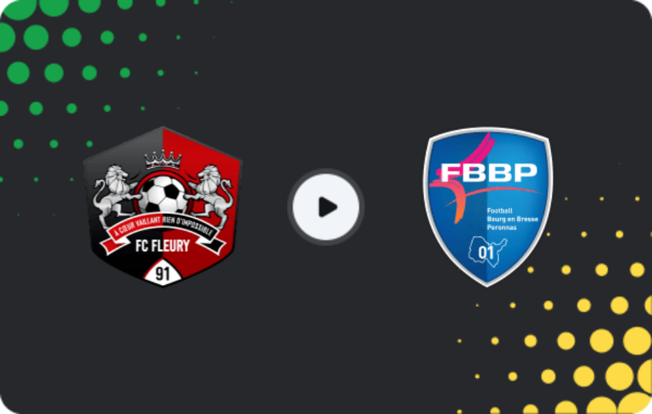 Where to watch Fleury 91 — Bourg-en-bresse 01, Championnat National, 27.03.2026