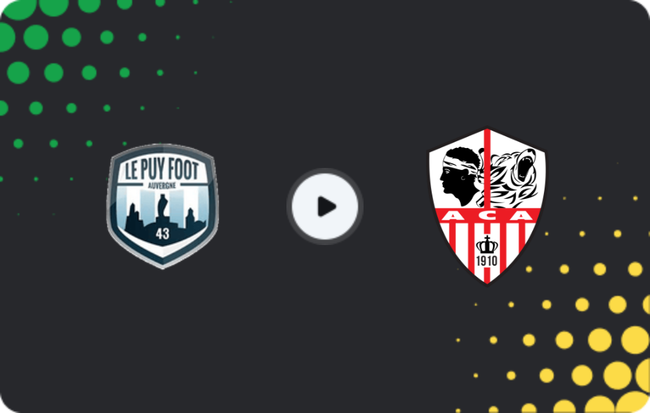 Where to watch Le Puy Foot — Ajaccio, Championnat National, 27.03.2026