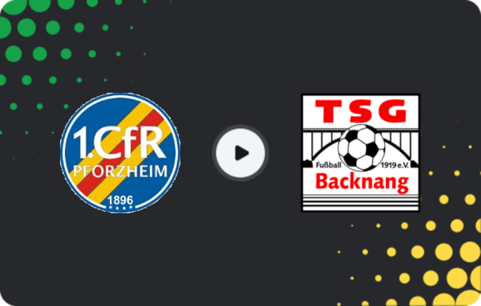 Where to watch CFR Pforzheim — Backnang, Oberliga - Baden-Württemberg, 28.03.2026