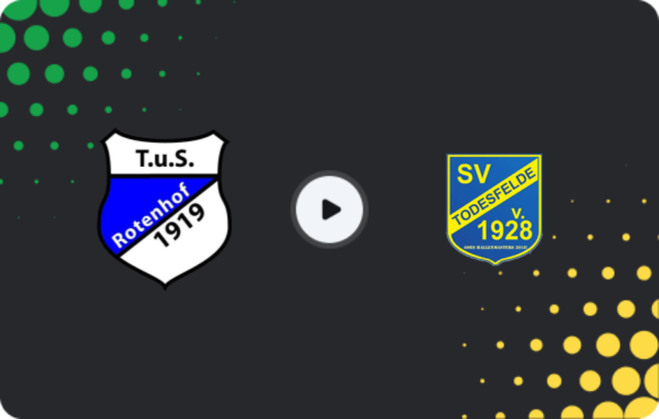Where to watch Rotenhof — Todesfelde, Oberliga - Schleswig-Holstein, 28.03.2026