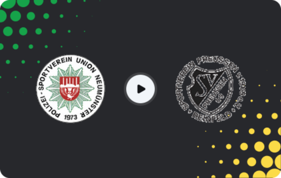 Where to watch Union Neumünster — Preußen Reinfeld, Oberliga - Schleswig-Holstein, 28.03.2026