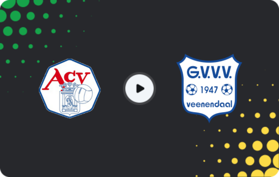 Where to watch ACV — GVVV Veenendaal, Tweede Divisie, 28.03.2026