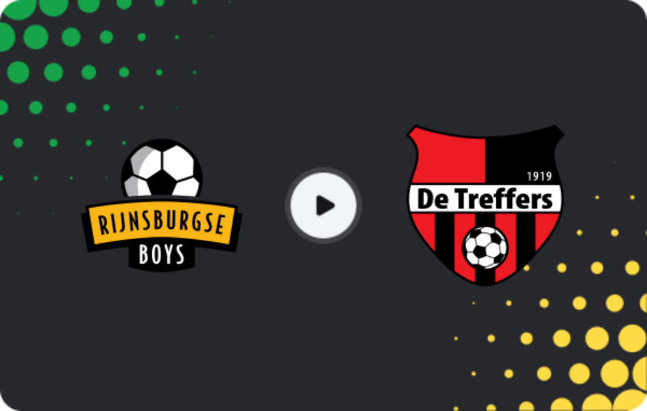 Where to watch Rijnsburgse Boys — De Treffers, Tweede Divisie, 28.03.2026