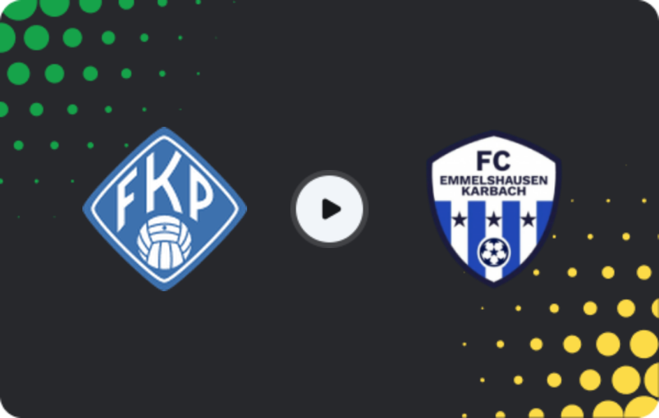 Where to watch Pirmasens — FC Emmelshausen-Karbach, Oberliga Rheinland-Pfalz/Saar, 28.03.2026