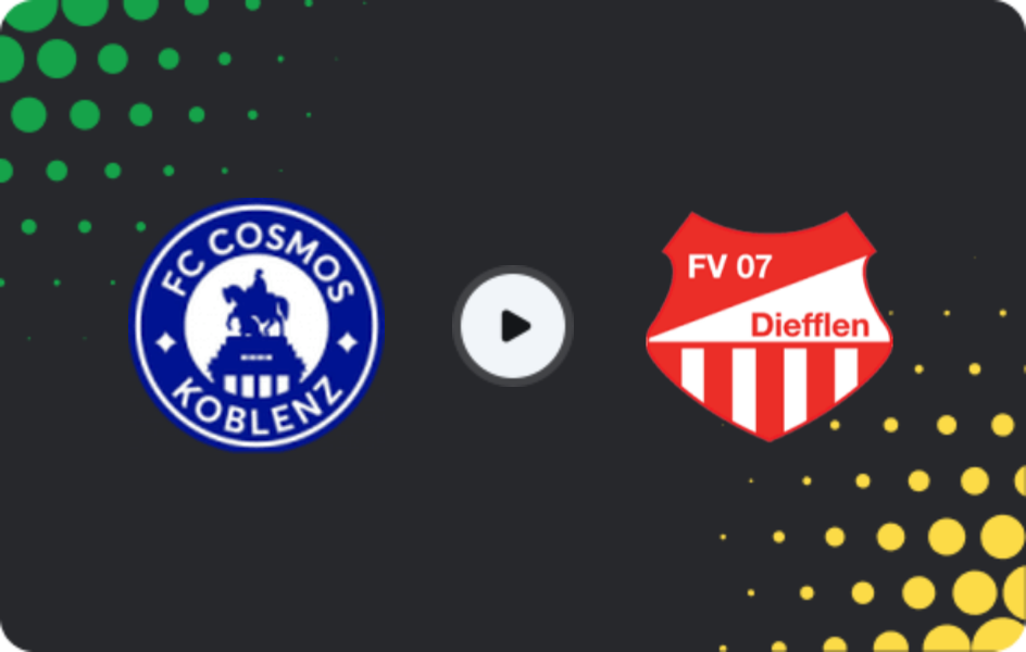 Where to watch Cosmos Koblenz — Diefflen, Oberliga Rheinland-Pfalz/Saar, 29.03.2026