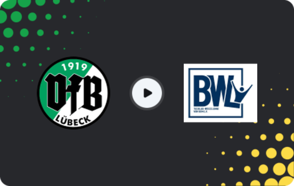 Where to watch VfB Lübeck — BW Lohne, Regionalliga - Nord, 29.03.2026