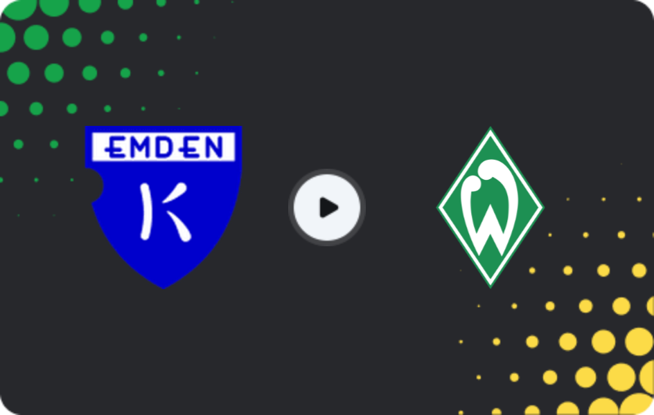Where to watch Kickers Emden — Werder Bremen II, Regionalliga - Nord, 29.03.2026