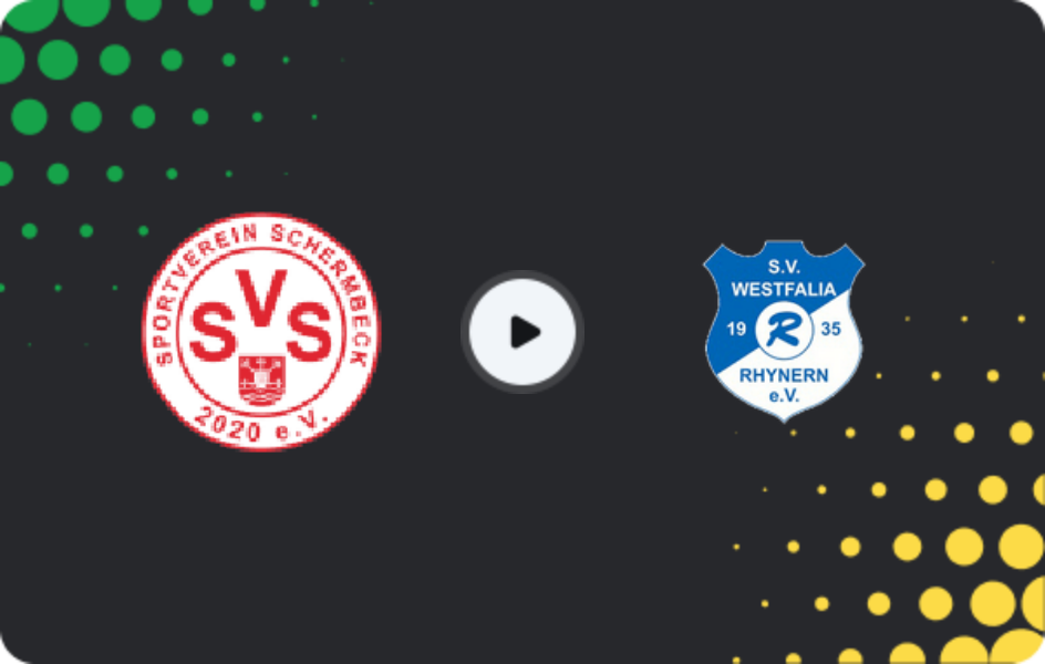 Where to watch Schermbeck — Westfalia Rhynern, Oberliga - Westfalen, 29.03.2026