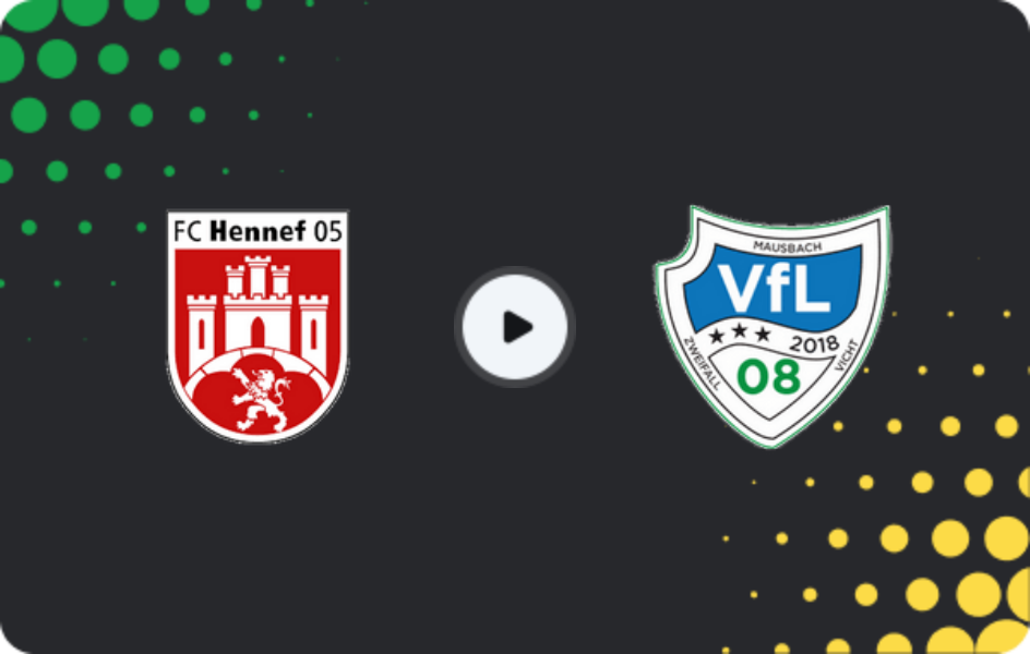 Where to watch Hennef 05 — VfL Vichttal, Oberliga - Mittelrhein, 29.03.2026