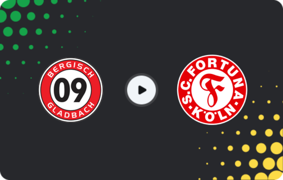 Where to watch Bergisch Gladbach — Fortuna Köln II, Oberliga - Mittelrhein, 29.03.2026