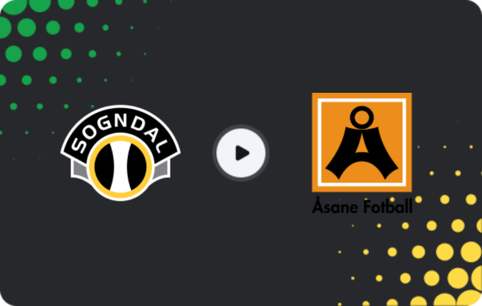 Where to watch Sogndal — Asane, Friendlies Clubs, 29.03.2026