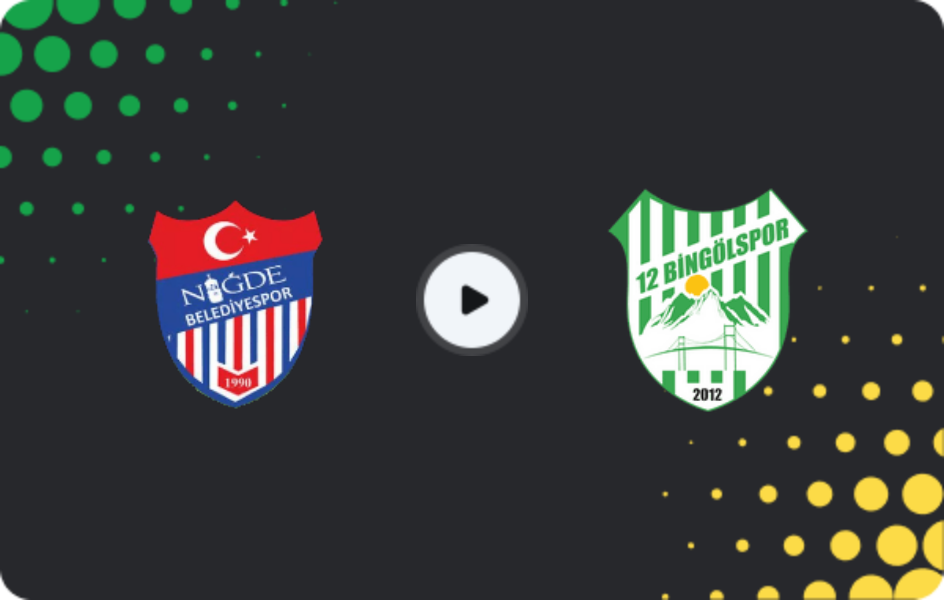 Where to watch Niğde Belediyesispor — 12 Bingölspor, 3. Lig - Group 2, 29.03.2026