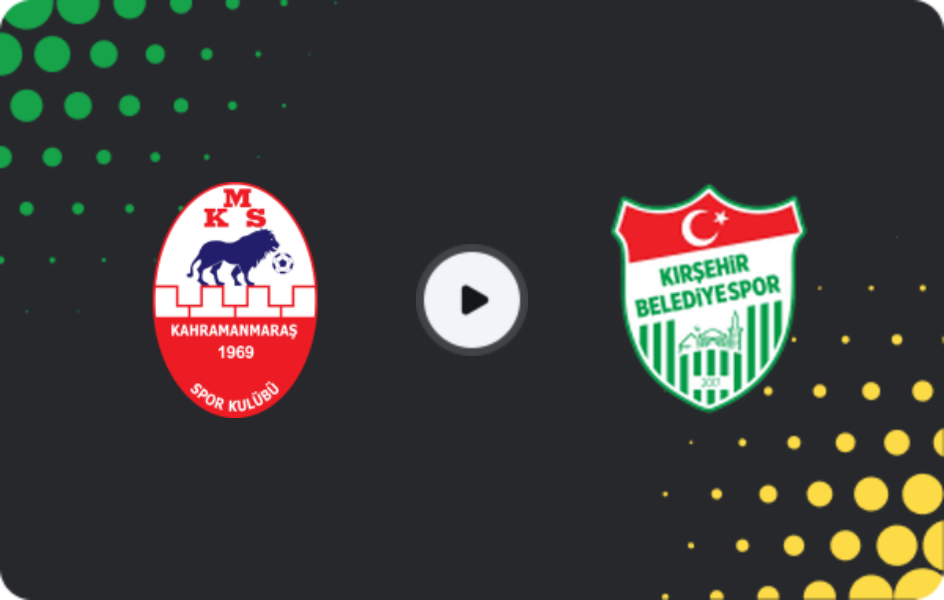 Where to watch Kahramanmaraşspor — Kırşehir Belediyespor, 3. Lig - Group 2, 29.03.2026