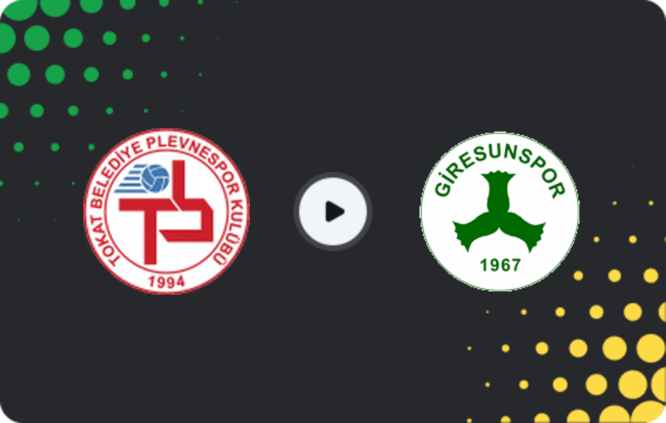 Where to watch Tokat Bld Plevnespor — Giresunspor, 3. Lig - Group 3, 29.03.2026