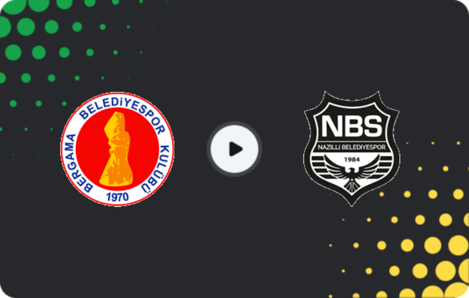 Where to watch Bergama Belediyespor — Nazilli Belediyespor, 3. Lig - Group 4, 29.03.2026