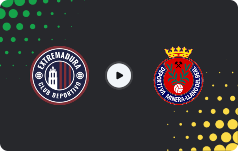 Where to watch Extremadura 1924 — Deportiva Minera, Segunda Federación - Group 4, 29.03.2026