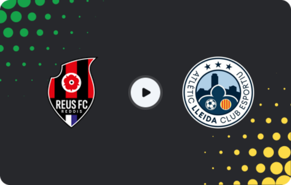 Where to watch Reddis — Atlètic Lleida, Segunda Federación - Group 3, 29.03.2026