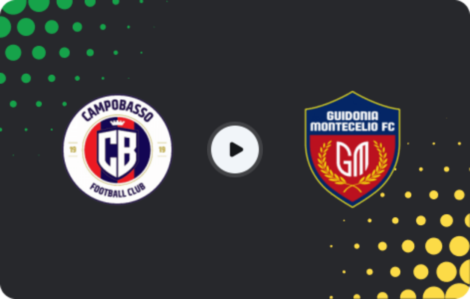 Where to watch Città di Campobasso — Guidonia Montecelio 1937, Serie C - Girone B, 29.03.2026