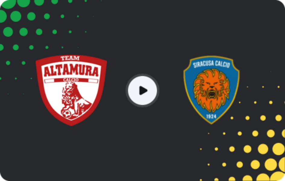 Where to watch Team Altamura — Siracusa, Serie C - Girone C, 29.03.2026