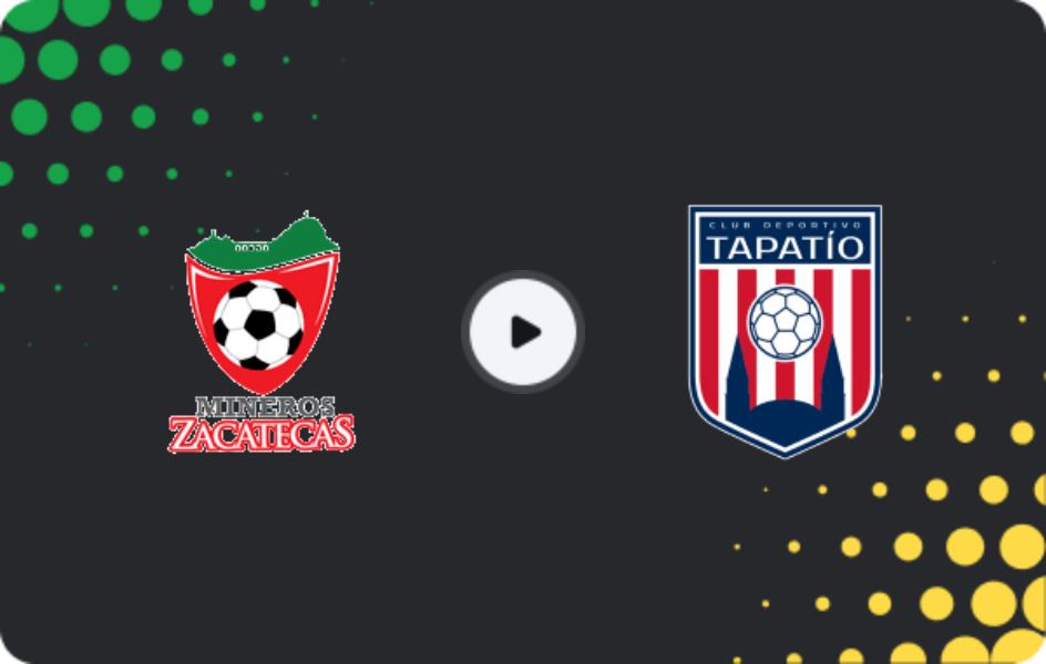 Where to watch Mineros de Zacatecas — Tapatío, Liga de Expansión MX, 30.03.2026