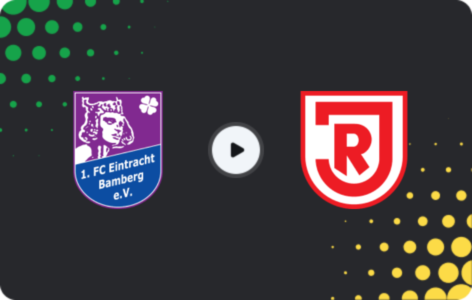 Where to watch Eintracht Bamberg — Jahn Regensburg II, Oberliga - Bayern Nord, 02.04.2026