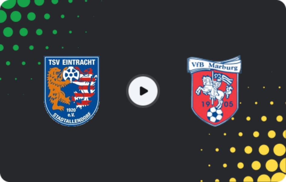 Where to watch Eintracht Stadtallendorf — Vfb Marburg, Oberliga - Hessen, 02.04.2026
