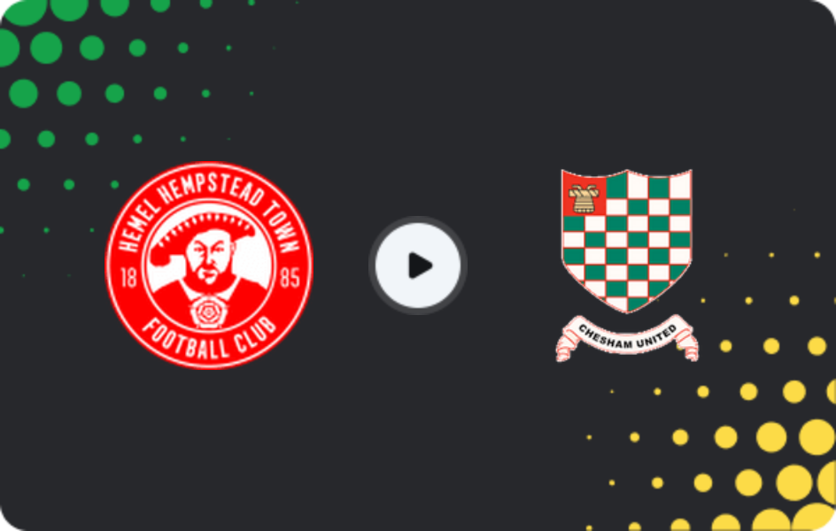 Where to watch Hemel Hempstead Town — Chesham United, National League - South, 03.04.2026