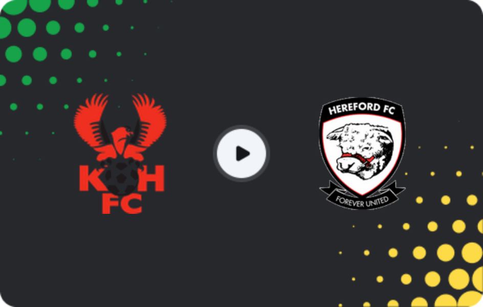 Where to watch Kidderminster Harriers — Hereford, National League - North, 03.04.2026