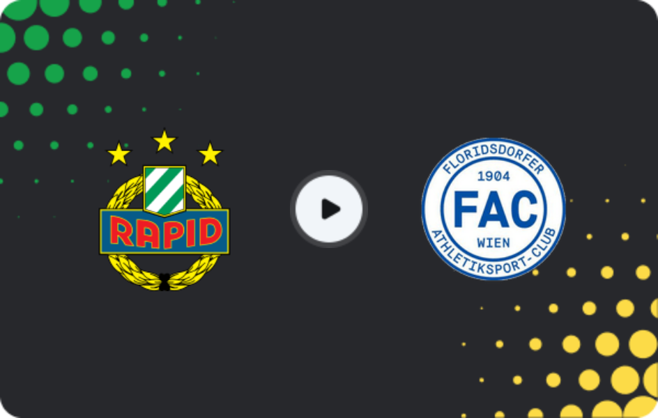 Where to watch Rapid Wien II — Floridsdorfer AC, 2. Liga, 03.04.2026