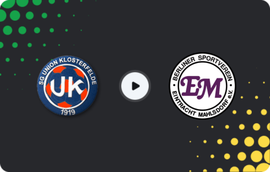 Where to watch Union Klosterfelde — Eintracht Mahlsdorf, NOFV-Oberliga Nord, 03.04.2026