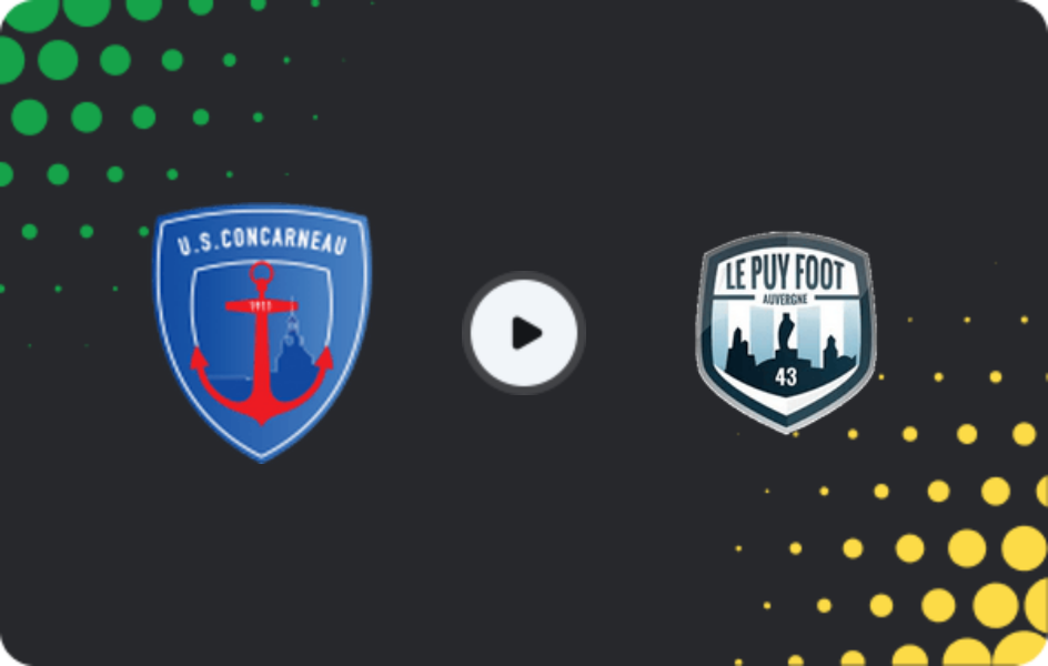 Where to watch Concarneau — Le Puy Foot, Championnat National, 03.04.2026