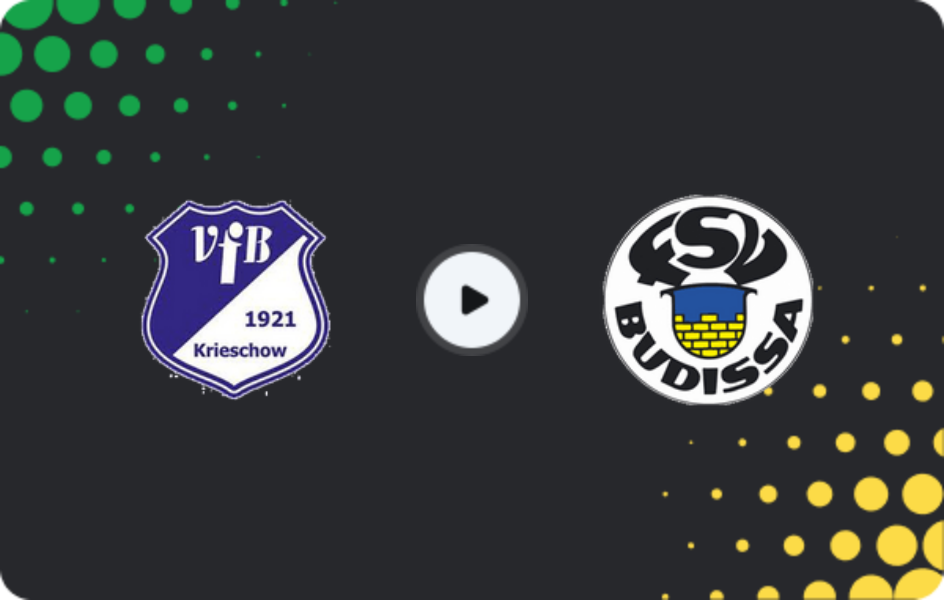 Where to watch Krieschow — Budissa Bautzen, NOFV-Oberliga Süd, 04.04.2026