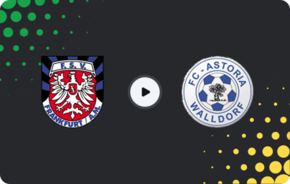 Where to watch FSV Frankfurt — FC Astoria Walldorf, Regionalliga - SudWest, 04.04.2026