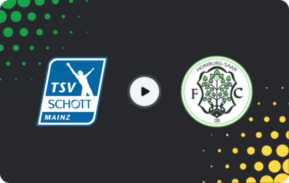Where to watch Schott Mainz — FC 08 Homburg, Regionalliga - SudWest, 04.04.2026
